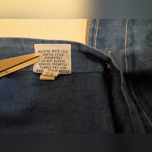 Ralph Lauren Mens Indigo Oxford  Casual Button Down Shirt Sz M - Picture 6 of 7